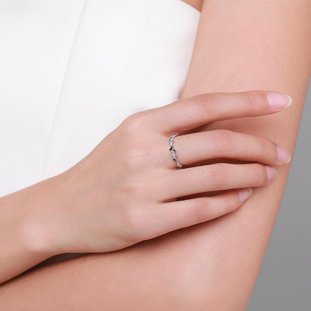 Sterling Silver Dainty Butterfly Ring