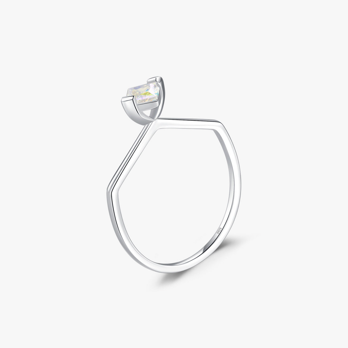 Colorful Zirconia 925 Sterling Silver Ring
