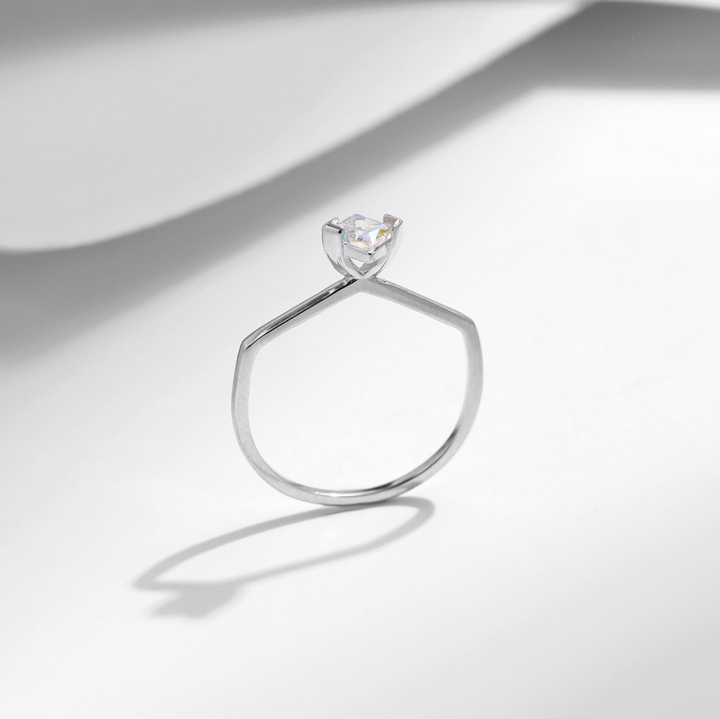 Colorful Zirconia 925 Sterling Silver Ring
