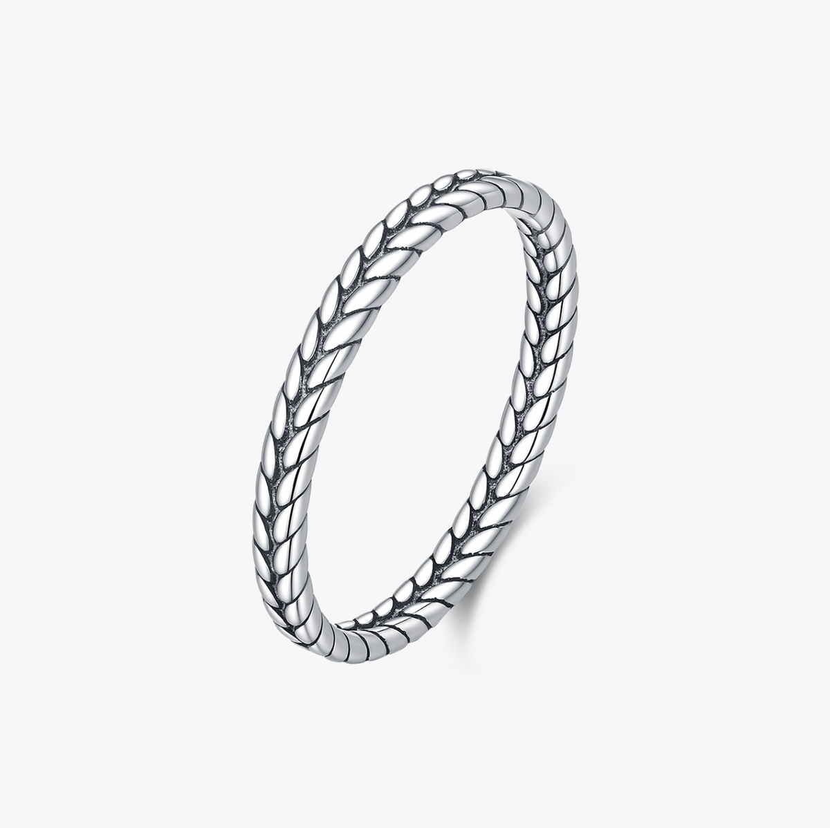 925 Sterling Silver Vintage Twist Ring